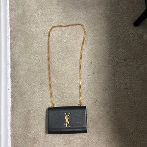 NEW-YSL classic small monogram crossbody bag- Grainy black with box and dustbag!